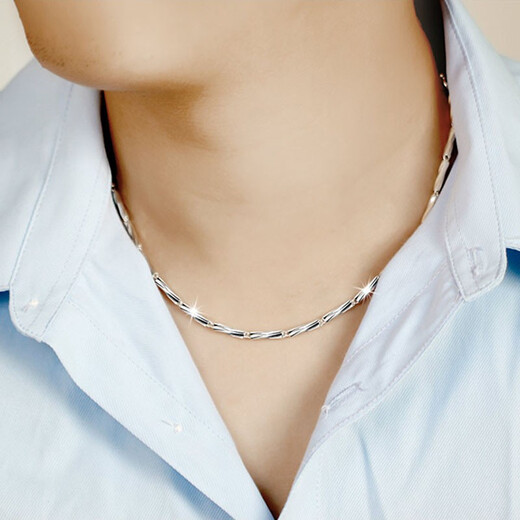 Farcoko brand men's necklace, trendy hip-hop and domineering clavicle chain, fashion jewelry for boyfriend's birthday gift for husband, weighs about 13g, is 4mm thick and is about 50cm long