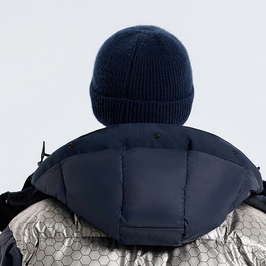 拓路者美利奴羊毛帽男冬季防寒帽子雪地帽护耳针织毛线帽女登山户外防风 黑色