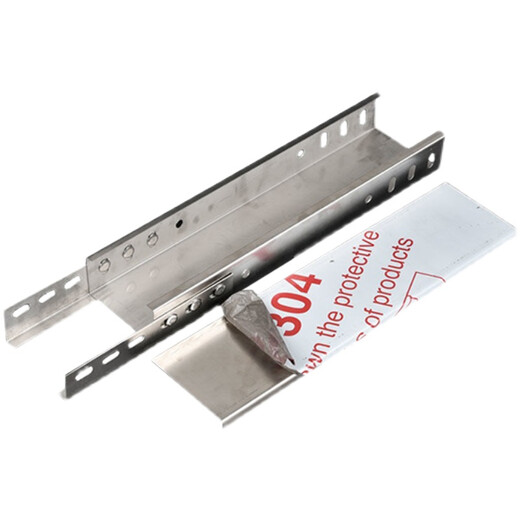 HKNA customized 304 stainless steel trough cable tray aluminum alloy spray-painted fireproof galvanized surface-mounted cable trough 200 100 50