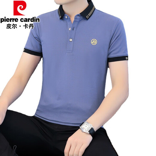 Pierre Cardin Kurzärärmelte Herren T-Shirt Polo Basishemd 2024 Neues Männer Revers Casual Kurzärmer T-Shirt Herren Top 679 White L.