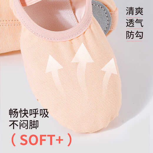 ZHIYOUBAN adult dance shoes ballet professional practice shoes women's soft sole lace-up children's dance yoga body cat claw shoes
