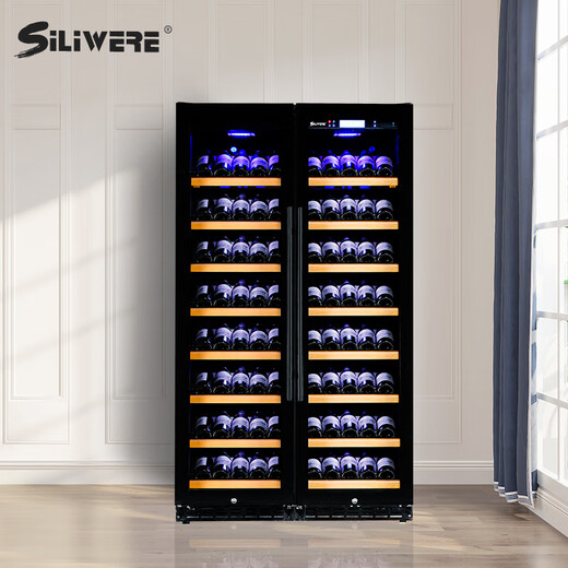 SILIWERE/SILIWERE red wine cabinet, constant temperature wine cabinet, custom wine cabinet, large wine cabinet, double door wine cabinet, custom wine cabinet, width 980, depth 450, height 1800mm, 160 bottles, exclusive version
