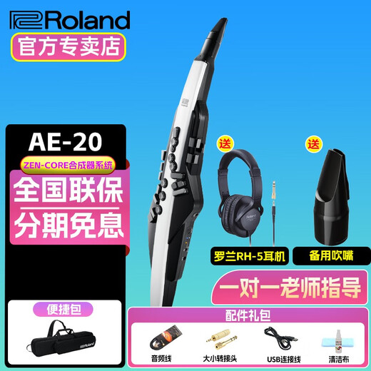 罗兰（Roland）罗兰AE20电吹管AE-30旗舰款吹管电子萨克斯管乐AE10升级款 AE20+吹嘴+耳机大礼包