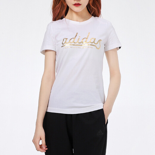 阿迪达斯 （adidas）短袖女装2025夏季新款跑步训练健身运动休闲时尚透气圆领T恤 FM6174 M
