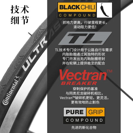Continental Germany Continental Road Bicycle Tire 700C четырехсезонные шины внутренней и внешней шины Anti-Tie Tie