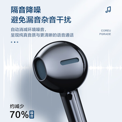 Wise Nation 3-meter extension cable computer headset wired in-ear with microphone two-in-one desktop notebook game headset e-sports live broadcast double-hole plug round head special