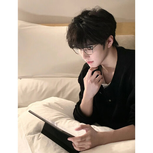 Shelley Jones gray fake two-piece long-sleeved Henry collar long-sleeved t-shirt for men in autumn with waffle T-shirt and base layer light gray XL recommended 125-145Jin Jin equals 0.5 kg