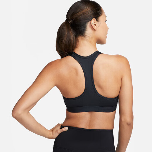 耐克NIKE运动内衣女中度支撑MED SPT BRA运动内衣DX6822-010黑L