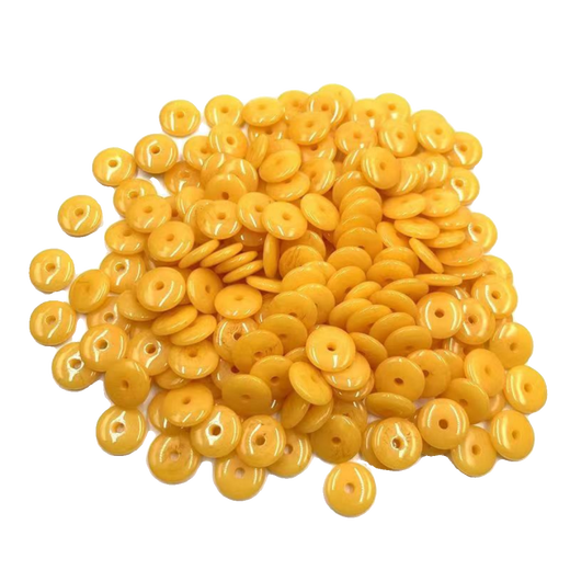 Beeswax optimized spacer, bead flat piece, imitation ball spacer, Buddhist bead decoration, diameter*thickness 10*2mm, 50 pieces