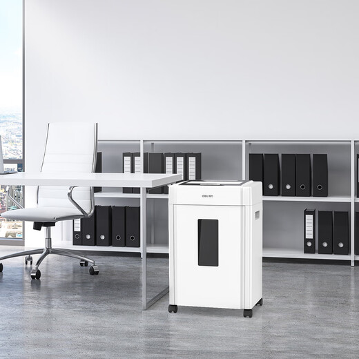 
Deli Confidential Paper Shredder Office Commercial Paper Shredder Multi-function Paper Document Shredder Large Paper Shredder 8 sheets 10 minutes 9904 Paper Shredder (white)