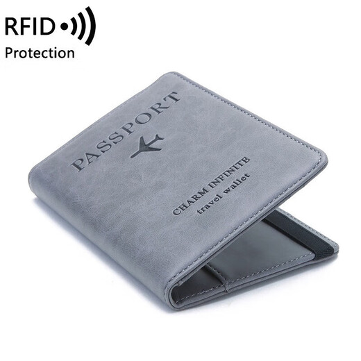 Luo Judou Passport Clip Documento de viaje Bolsa de almacenamiento Caso de protección de pasaporte Ant-theft Ticket de boleto de aire en el extranjero Pasaporte portátil Pasaporte Pasaporte [Actualizar Modelo multifuncional] Clip de pasaporte [RFID antirrobo] Luz de tela de textura y elegante