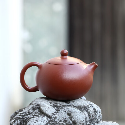 Hidden Pot World Government Subsidy Yixing Purple Clay Pot Purely Handmade Household Teapot Pear Skin Dahongpao Tea Set Xishi Pot
