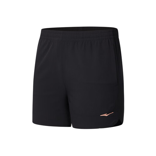 Hongxing Erke Sports-Set für Frauen im Sommer atmungsaktiven Eis-sensorischen T-Shirt-T-Shirt-Kurzarm-Shorts Fitness-Training zweierteiler Set DS Käse Weiß + Schwarze Sportshorts m