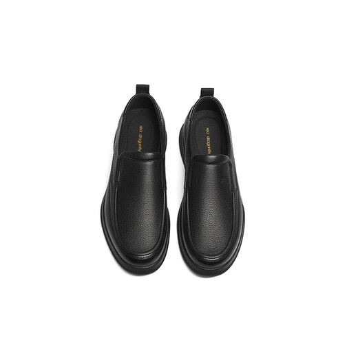 
Red Dragonfly Left Month Casual Leather Shoes 2025 Spring Men's Casual Shoes Middle-aged and Elderly Shoes WTA15124 Black 43