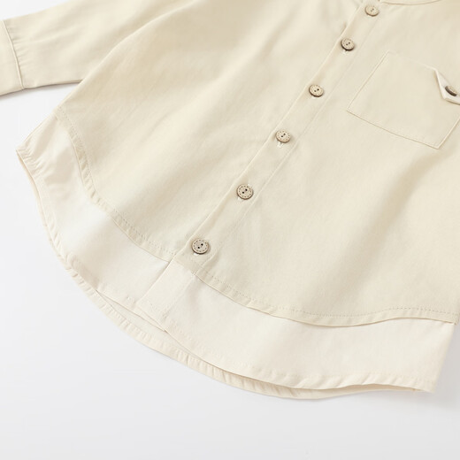 Bali Piggy Boy Shirt Cute Cartoon Top Spring and Autumn Pure Cotton Shirt Infant Clothes Autumn Egg Yolk 130 cm