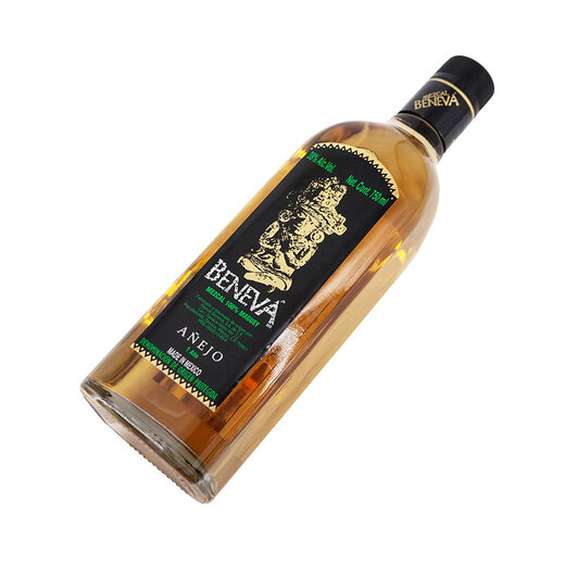 百妮威（BENEVA）龙舌兰洋酒 tequila龙舌兰酒调酒基酒 梅斯卡尔龙舌兰 百妮威陈酿龙舌兰酒 750mL 1瓶