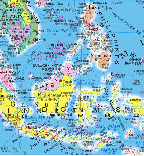 2024年新版世界地图中英文版各国地理位置1068mmx745mm一全张大比例尺地图世界政区图
