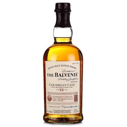百富（BALVENIE）行货百富威士忌单一麦芽苏格兰威士忌洋酒 百富14年加勒比桶