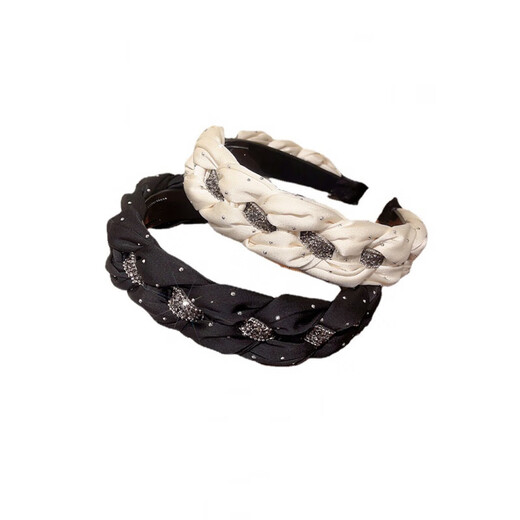 Jianla high-end exquisite high skull headband women's new headband with rhinestone temperament face wash hairpin headwear black A08-201