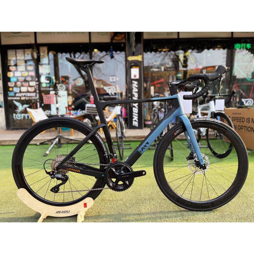 Java Road Bike Volata Huile Frein d'huile 24 vitesses Electric Carbone Fibre Adulte Men and Women Competition Bicycle Internet célébrité Champagne Black (7170 Set en aluminium Wheel) S-48 Taille (hauteur 168-175 cm)