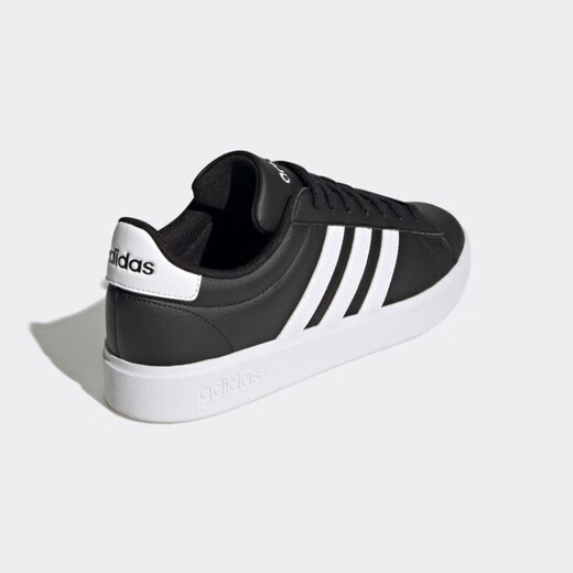阿迪达斯 （adidas）休闲鞋男鞋女鞋2025夏季新款运动鞋GRAND COURT 2.0低帮轻便板鞋 GW9196黑色 39
