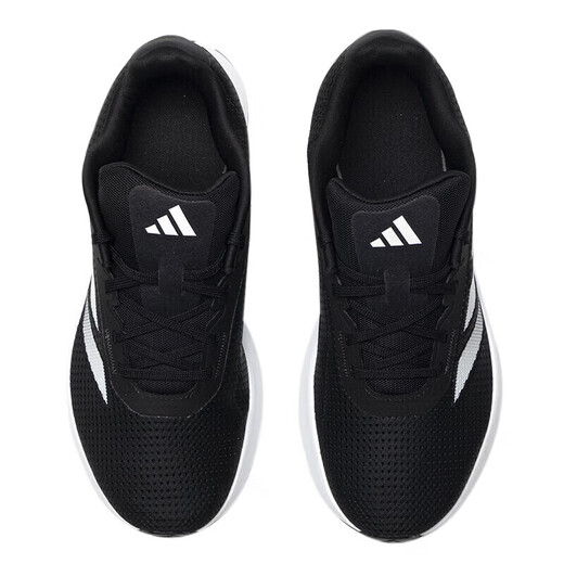 Adidas (adidas) men's shoes 2025 summer new comfortable breathable shock-absorbing casual running shoes ID9849 black and white 41 (255mm)