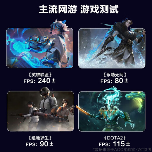 AOC en un seul ordinateur indépendant affichage d'ordinateur écran de visage sans cadre e-sports e-sports Drawing Design Office and Home Desktop Whole Machine 23,8 pouces 12th Generation Core i7 / 32G / 1T GTX1050TI-4G Graphics Carte