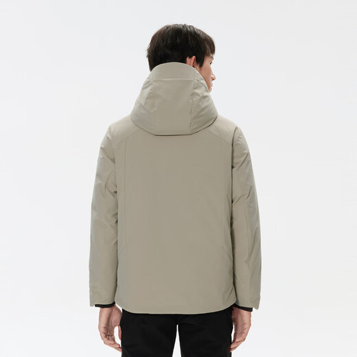 
KOLON SPORT/Kolon lightweight down jacket Men's outdoor winter windproof waterproof hooded goose down jacket - LHDJ4WN185-DE Dark beige XL (180/100A)
