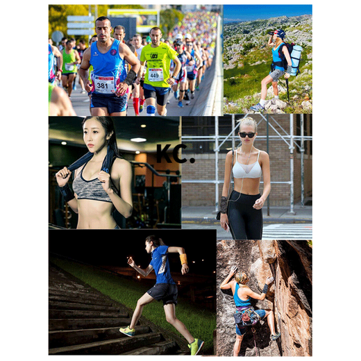 Kaooseen wrist mobile phone bag, arm wrist bag, sweat towel, running arm bag, sports mobile phone wristband for men and women, K03 plant pattern, weight 80 to 130, Jin Jin equals 0.5 kg, S size recommended