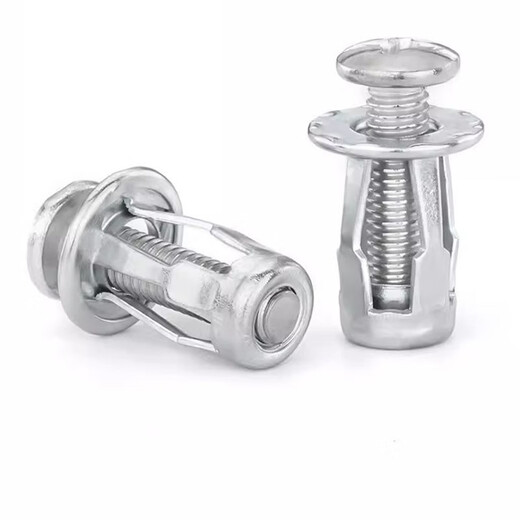 Tuerca de tornillo de expansión de pétalos de construcción, remache ciego, hebilla de fijación de tornillo, Perno de expansión de hierro hueco, colección de tornillos M6*25 (10 piezas)