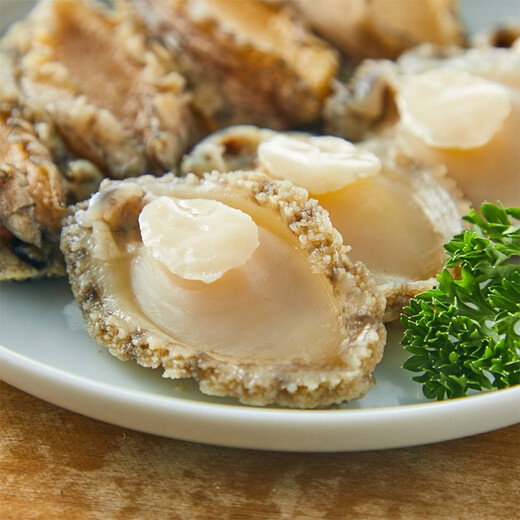 Captain Jiang's frozen shellless abalone meat, net weight 150g (10 pieces), live abalone processing, hot pot barbecue ingredients, seafood