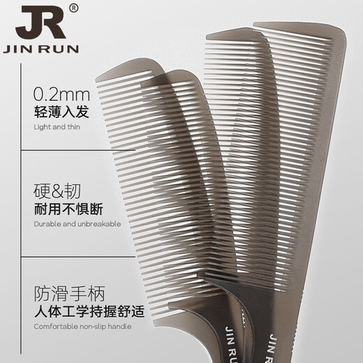 
Manika Ultra-thin Men's Flat-Head Cropped Comb Hair Stylist Special Men's Hair Cropped Hair Shop Hard Haircut Cropped Hair Cropped Hair Cropped Artifact 15930 [Transparent Gray]