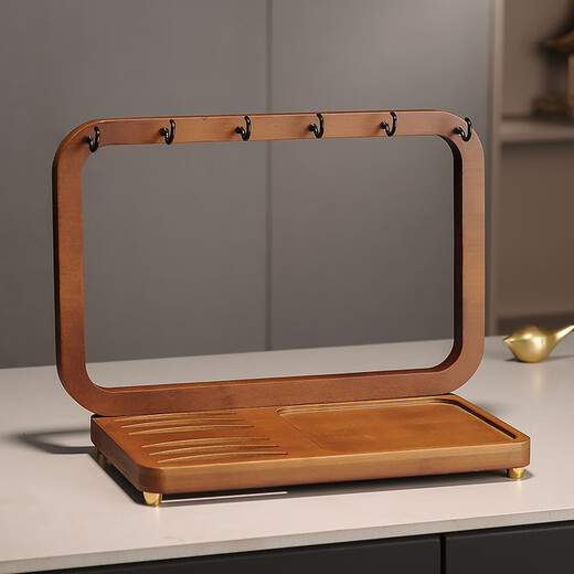 Yanze New Chinese Tea Set Living Room Light Luxury High-end Afternoon Tea Teapot Teacup Complete Gift Box Cup Set Blossoming Silver Gray 15-piece Set-Hanging Rack