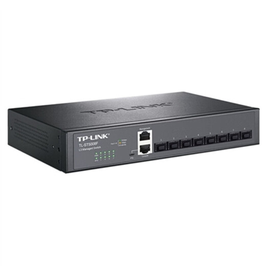 普联（TP-LINK）10G以太网万兆交换机 家用网络交换器 网线分线器分流器 TL-ST5008F 8口万兆SFP+光口三层网管