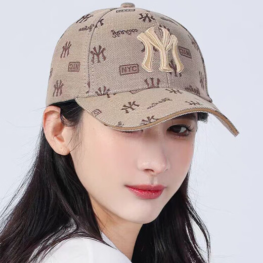 2024 New MY Embroidered Hat Unisex Korean Style Fashionable Peaked Cap Hard Top Stylish Trendy Brand Baseball Cap Black Gold Label Silver Letters One Size 54-60cm