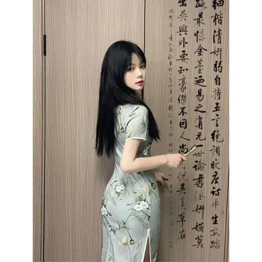 赏峰新式旗袍2024年新款设计感小众改良年轻款少女国风气质高端复古裙 838米白色 S