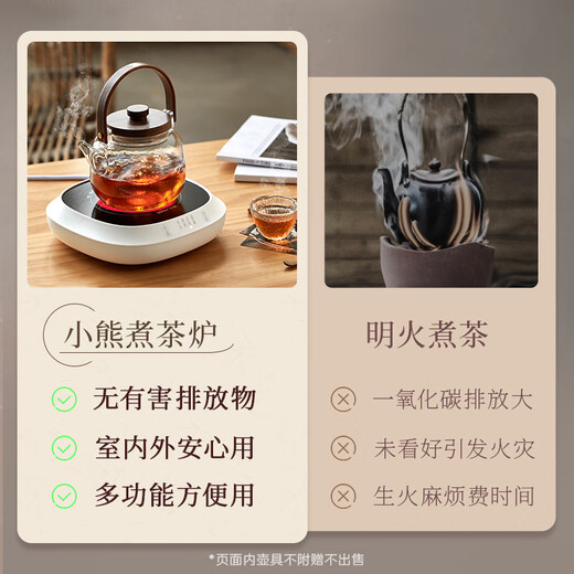 Bear Mini Electric Ceramic Stove Tea Stove Tea Maker Stove Healthy Black Tea Scented Tea Brewing Tea Steamer ZCQ-P12H5