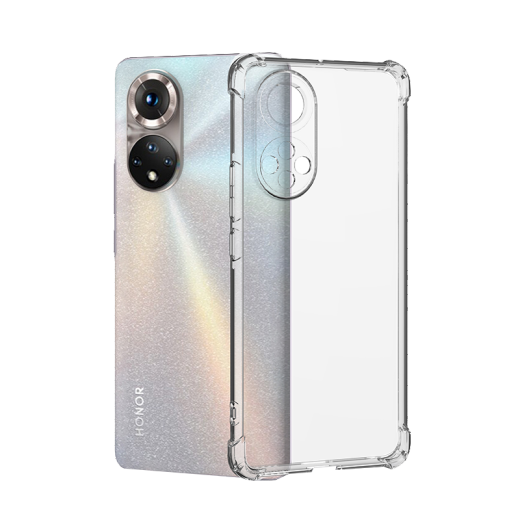 AOYAMIC is suitable for Honor 50Pro mobile phone case, Honor 50se protective cover, all-inclusive anti-fall airbag, personality, fashion, simple, transparent, ultra-thin silicone soft shell, Honor 50 [Transparent White], newly upgraded all-inclusive lens protection, transparent airbag, anti-fall silicone soft case