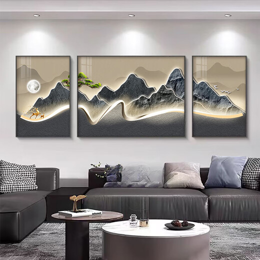 
Light luxury living room decoration painting 2024 new style sofa back and backing wall mural painting atmospheric hanging painting G3884 40*60/80*60/40*60 suitable for 2.5