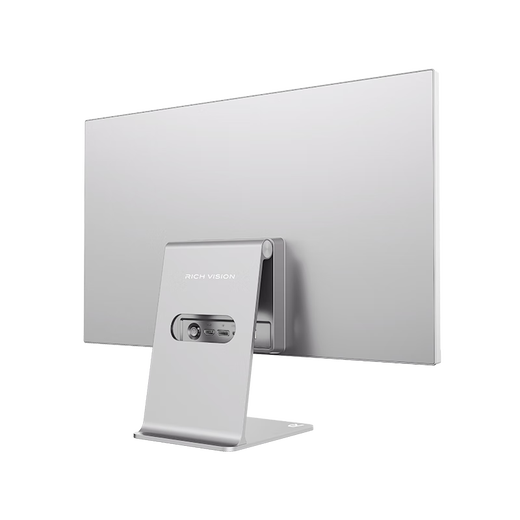 RichVision Future Vision 23,8 pouces 4K Ultra-définition IPS Monitor Apple Powder Screen Type-C65W 10bit Screen de l'ordinateur conçu professionnel RV100MINI Édition améliorée en argent