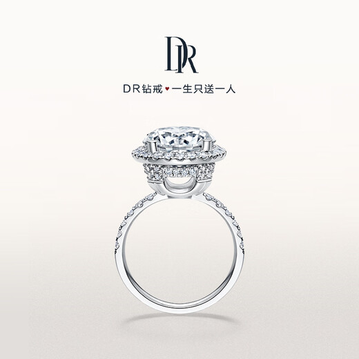 DR Proposal Diamond Ring Platinum THEONE&ONLY Simple Luxury Wedding Carat Diamond Ring New Product for Women WJ0385 2 Carat H Color SI1 3EX NON