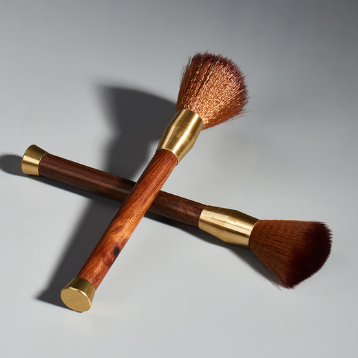 Xiangmingtang Retro Black Sandalwood Pot Keeping Pen Tea Ceremony Six Gentlemen Tea Table Sweeping Brush Kung Fu Tea Set Parts Rosewood Tea Brush Ebony Copper Wood Pot Keeping Pen