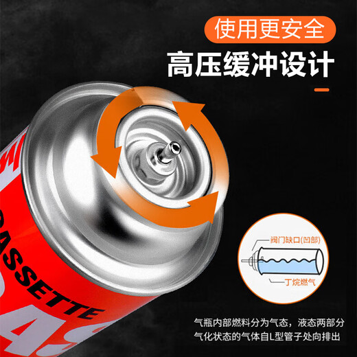 Iwatani cassette stove gas tank gas coal gas portable gas bottle 250g card magnetic stove spray gas butane tank safety and explosion-proof original 250g*4+ storage bag