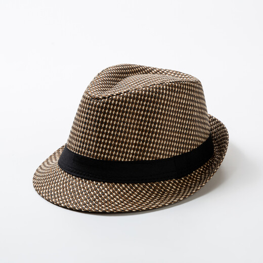 Kt British jazz hat men's casual and versatile spring and autumn travel sun hat breathable mesh Korean style trendy gentleman hat milk white adult one size fits all