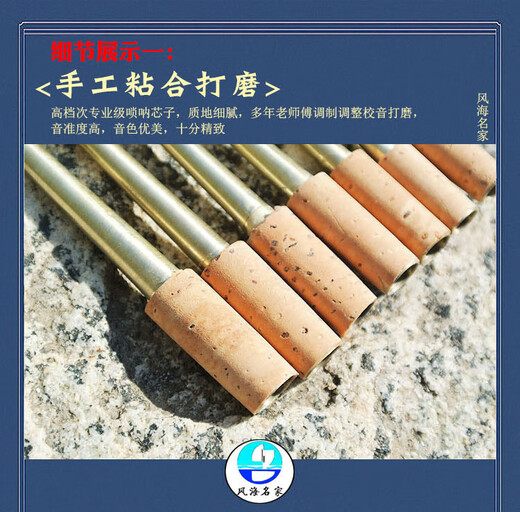 风海名家唢呐芯子配件橡树皮软木白铜芯子专业演奏钦子寸管笛针送唢呐哨片 大G调气盘+免修芦苇哨片各1