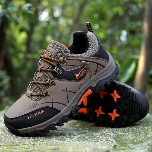 
Changxiang Huili men's shoes for spring outdoor travel sports leisure waterproof and anti-slip construction site work wear-resistant labor protection work shoes for men gray 40