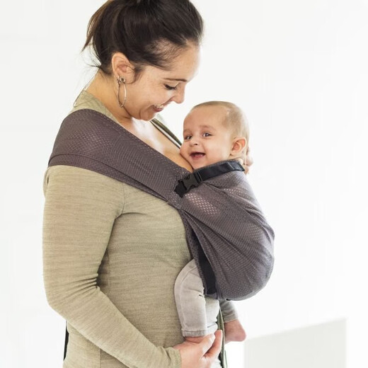 
DIDI HOUSEminimonkey front hug portable newborn mini one-shoulder strap baby breathable turban small-month-age strap gray