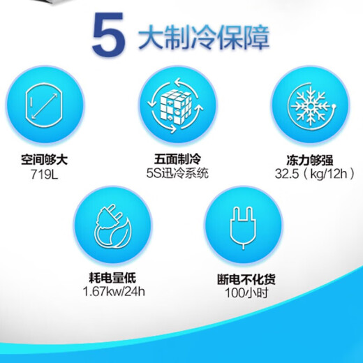 海尔冰柜商用大容量家电双开门500升以上冷冻柜转换零下-38度超低温深冷速冻卧式茶叶海鲜补贴 719升丨-38度超低温丨电子控温