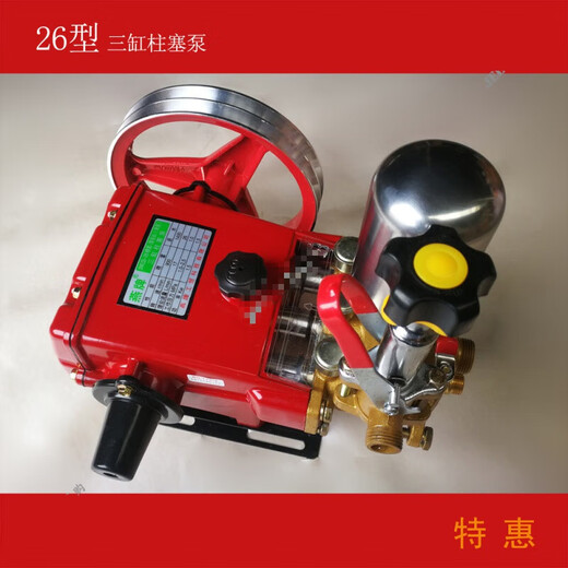 
Customized 26-type black cat three-cylinder plunger pump 40-type pump 21-type spray pump 60 agricultural sprayer pump head atomization spray SN3927 26-type special width pump (14cm)