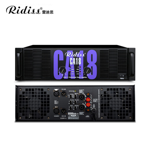 Ridiss professional power amplifier CA series dual-channel high-power professional audio stage sound performance engineering home KTV pure power amplifier CA9 800W2